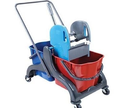 ÇİFT KOVALI TEMZ.ARABASI PLAST.TAŞIYICI-PLASTİK PRES