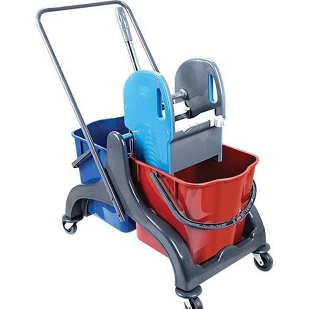 ÇİFT KOVALI TEMZ.ARABASI PLAST.TAŞIYICI-PLASTİK PRES