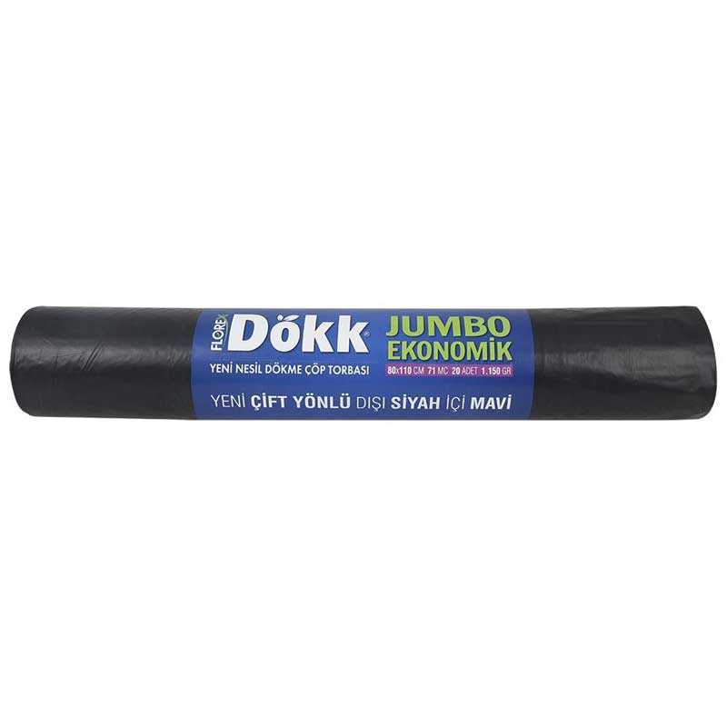 Florex DÖKK Çift Katlı Astarlı Jumbo Boy Çöp Torbası